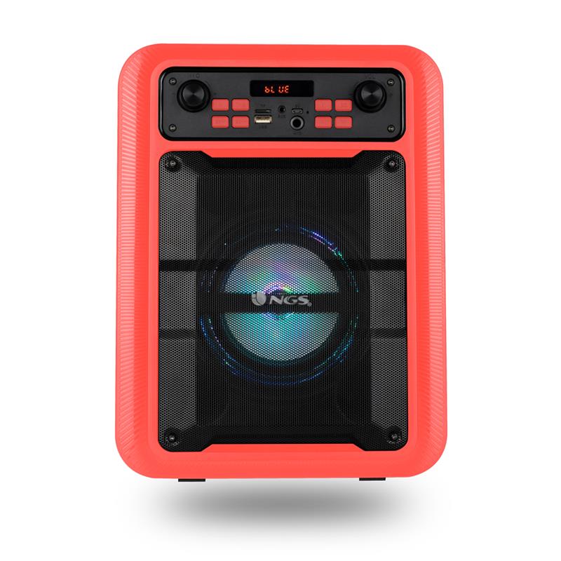 ALTAVOCES NGS ROLLERLINGO BLUETOOTH + USB + MICRO SD + MICROFONO 20W RED