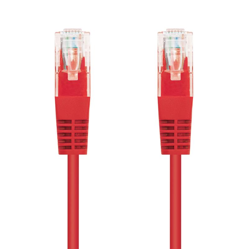 CABLE DE RED CAT.6 UTP 1M NANOCABLE RED