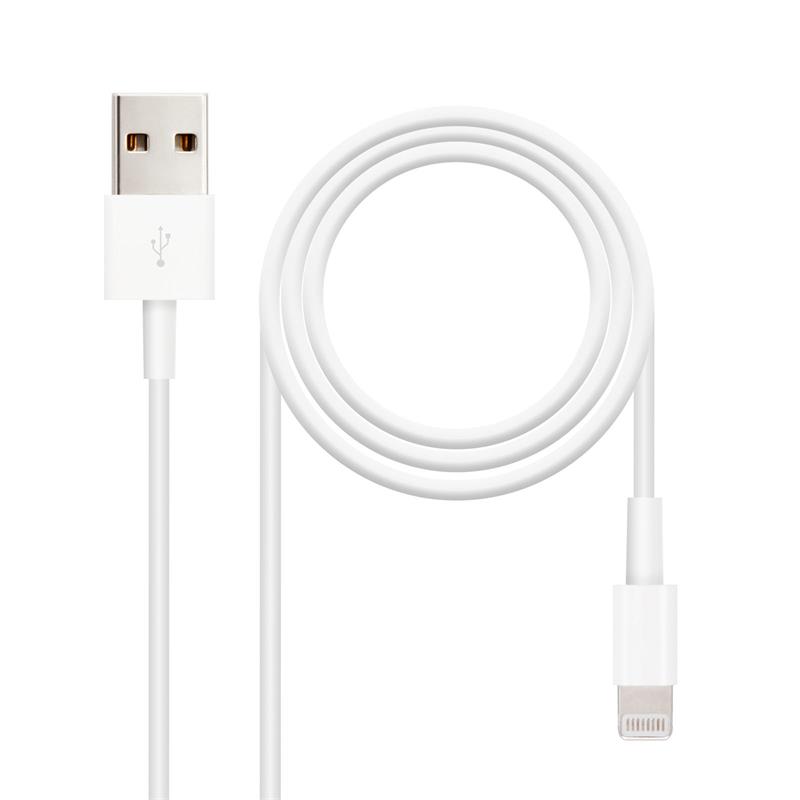 CABLE LIGHTNING A USB 2.0 NANOCABLE A/M 1M