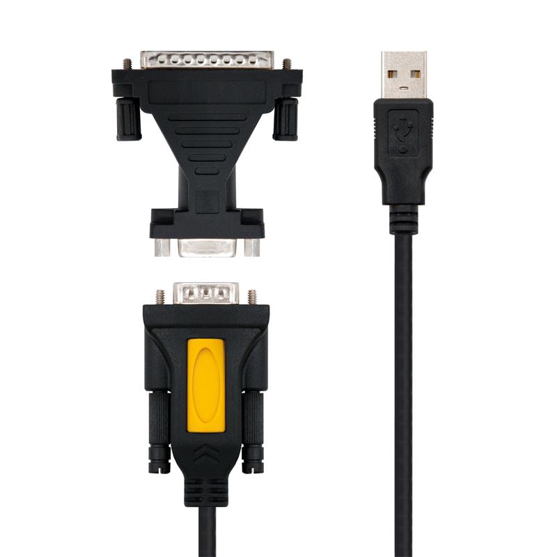 CABLE SERIE – USB 2.0 AM/RS232 1.8M NANOCABLE