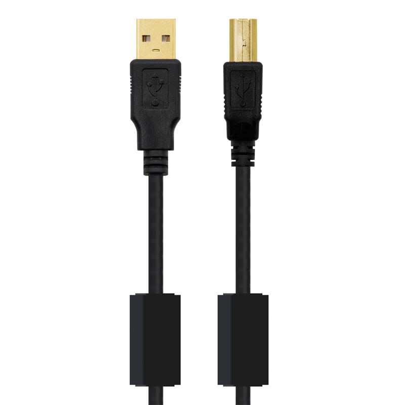 CABLE USB 2.0 AM/BM 3M HQ C NANOCABLE