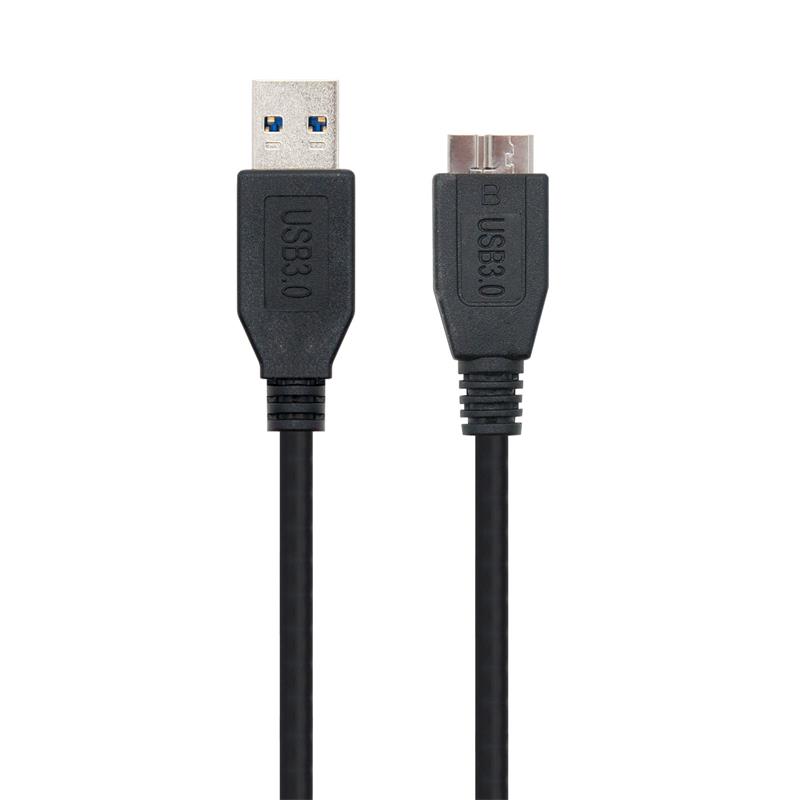 CABLE USB 3.0 AM MICRO BM 2M NANOCABLE BLACK