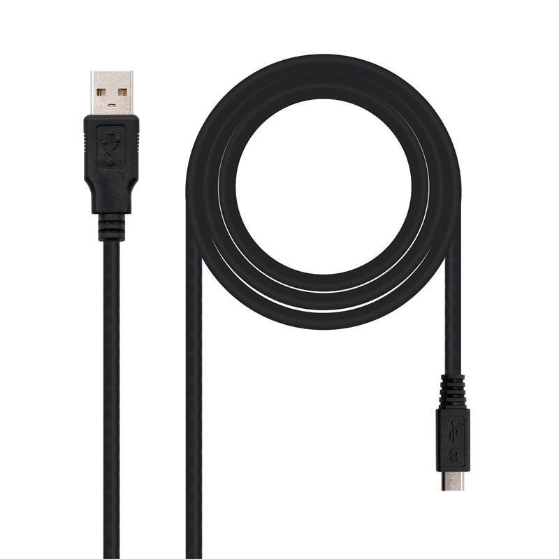 CABLE USB AM/MICRO B/M 0.8M NANOCABLE