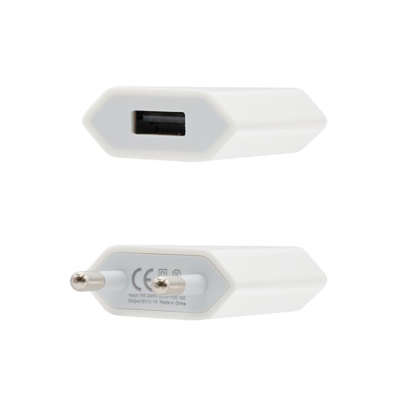 CARGADOR IPHONE NANOCABLE USB 5V-1A WHITE