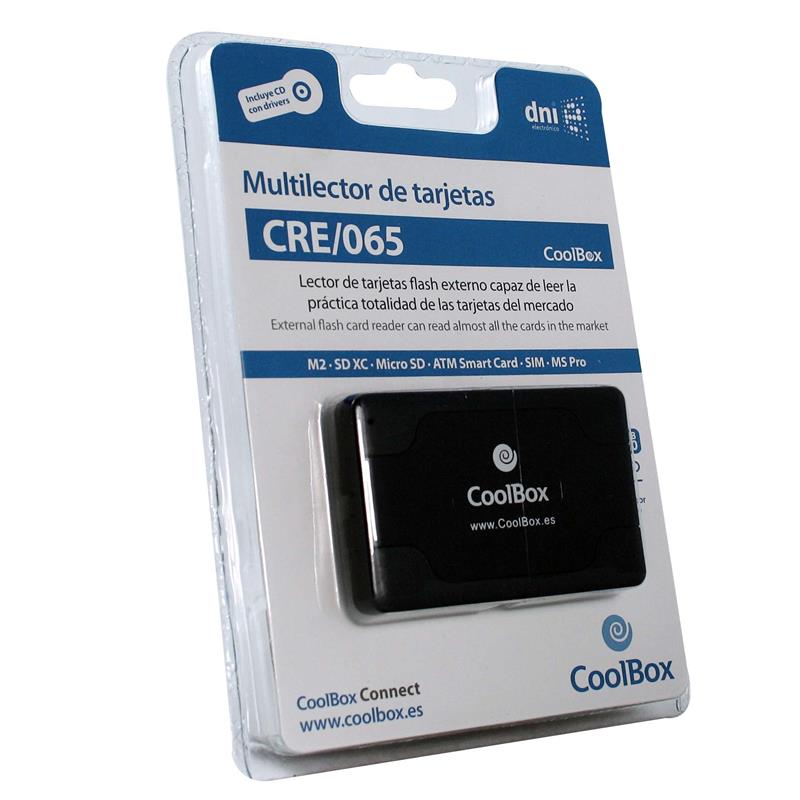 LECTOR DE TARJETAS COOLBOX SIM + DNIE + HUB USB