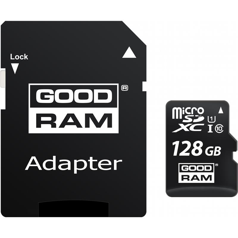 MEMORIA MICRO SD 128GB GOODRAM C10 + ADAPTADOR SD