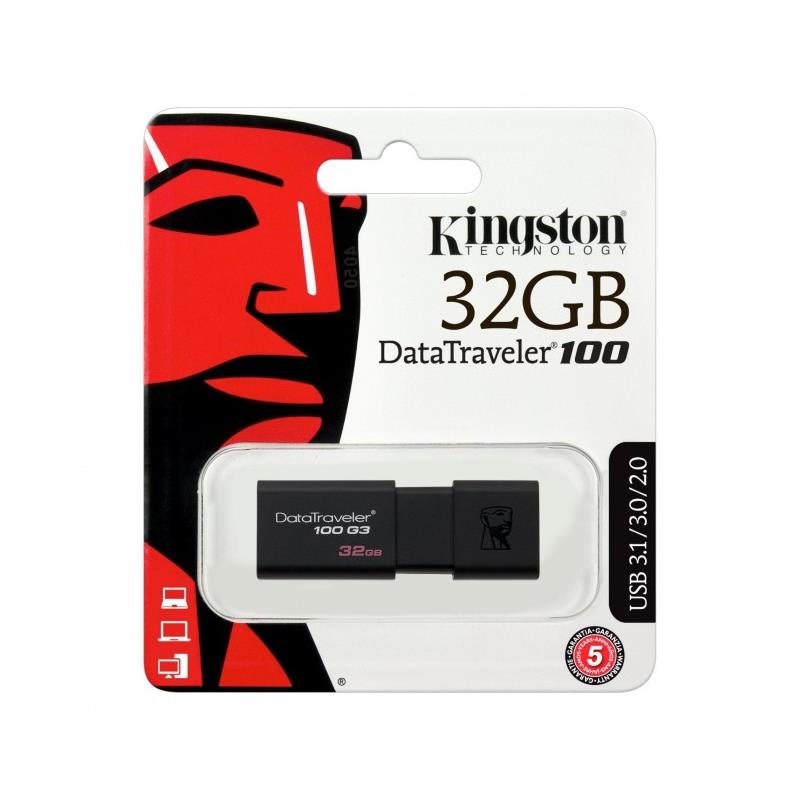 PEN DRIVE 32GB KINGSTON USB 3.0 G3 BLACK