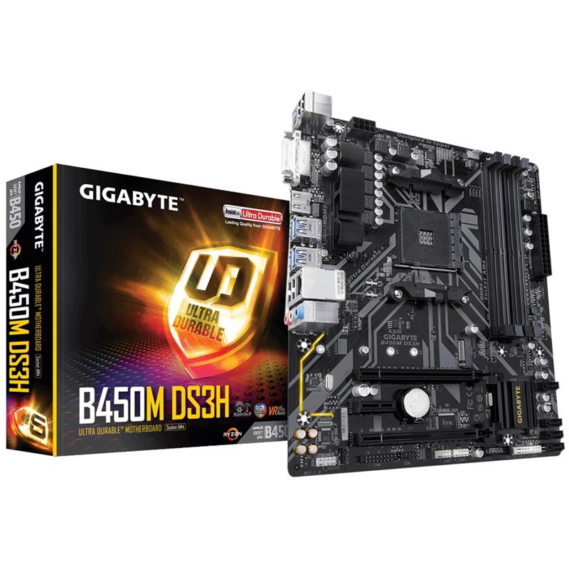 PLACA BASE GIGABYTE GA-B450M-DS3H AMD DVI + HDMI