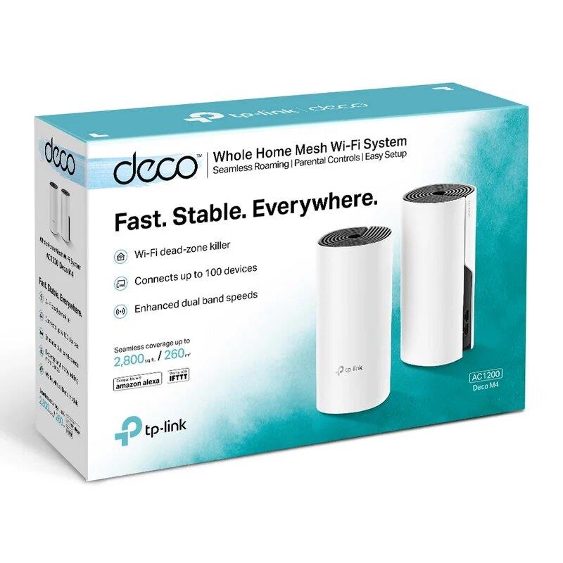 WIRELESS REPEATER TP-LINK AC1200 HOME MESH PACK 2 DECO M4