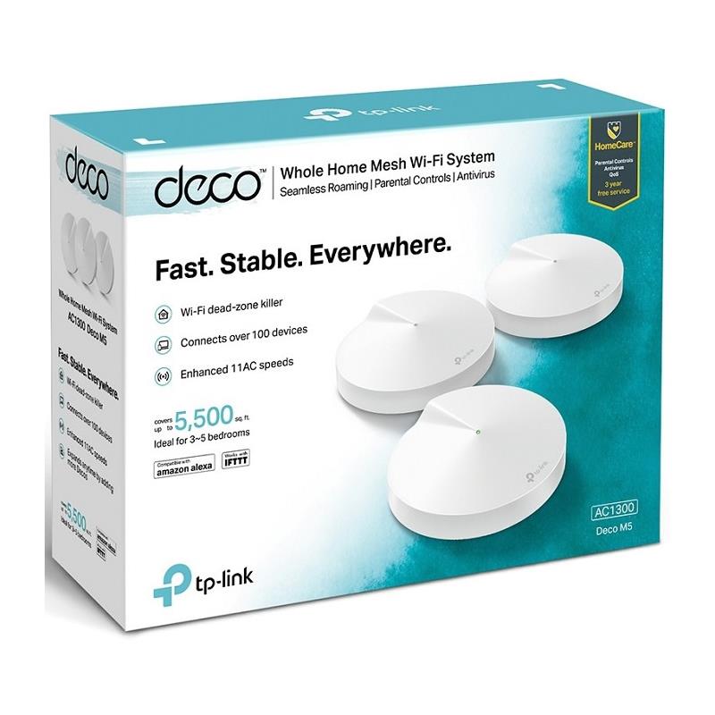WIRELESS REPEATER TP-LINK AC1300 PACK 3 DECO M5