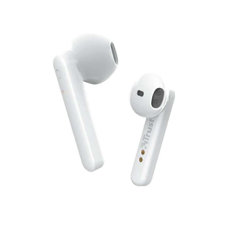 AURICULARES TRUST PRIMO TOUCH EARPHONES BLUETOOTH WIRELESS WHITE
