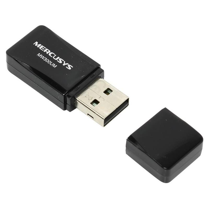WIRELESS ADAPTADOR USB MERCUSYS MINI 300MBPS