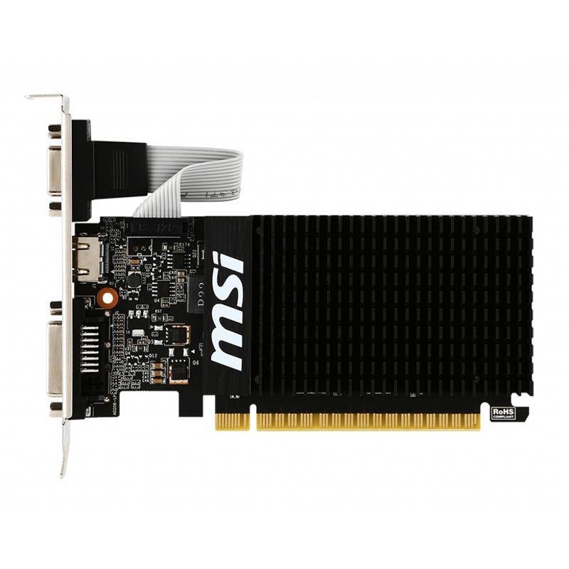 TARJETA DE VIDEO MSI GT710 1GB DDR3 VGA + DVI + HDMI LOW PROFILE